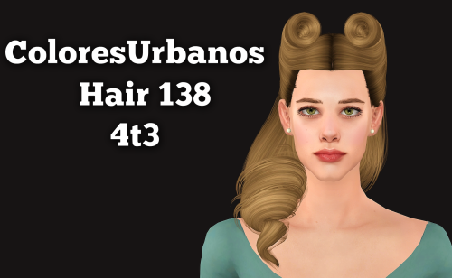 rollo-rolls: Second part of the followers gift ^^ ColoresUrbanos Hair 138 &amp; 186 &amp; 21