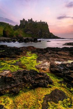 the-forces-of-nature:  Sunset at Dunluce