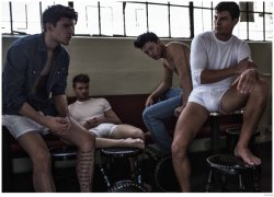 mientus-com:  Chris Petersen, Clark Mallon, Satoshi Toda and Franky Cammarata for Attitude Magazine