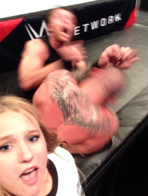 theclearlydope:  WWE Front Row Selfies: Beautiful.  