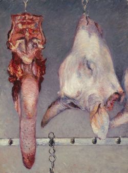 atrussprofanum:  Gustave Caillebotte -Calf’s Head and Ox Tongue- 