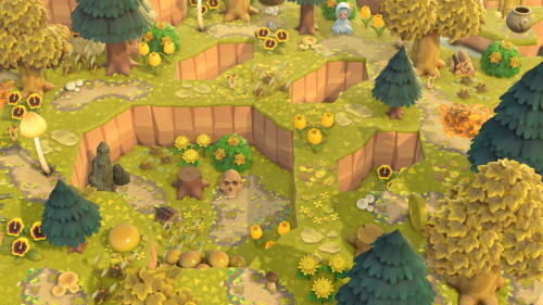agnt-j: The yellow-themed island of Oblivion, a homely cottage-core island…invaded by aliens?