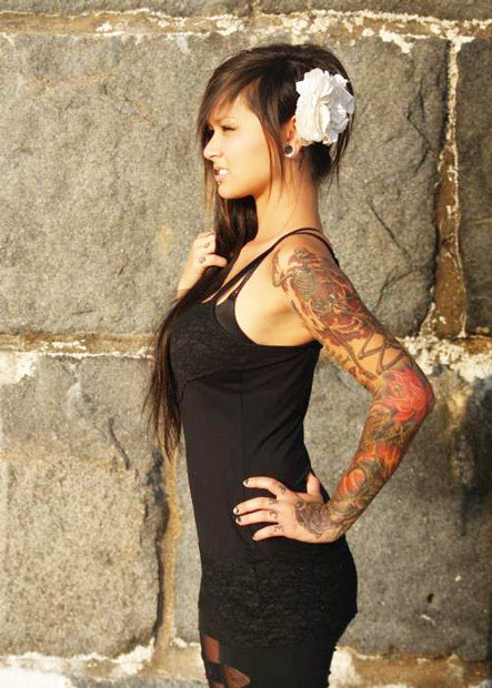 worldtattoogallery:  tattoo model Brittany Bui