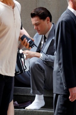 whitesoxlover:Leo DiCaprio in his white socks.