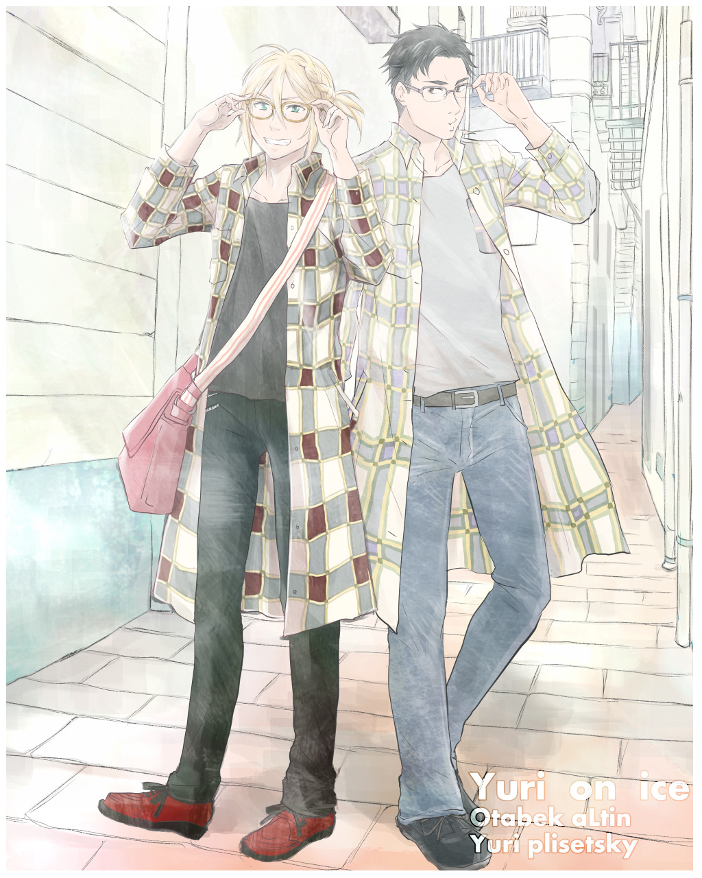 ticolog:  super Groupiesのコラボ服＆眼鏡のユリオ＆オタベック。