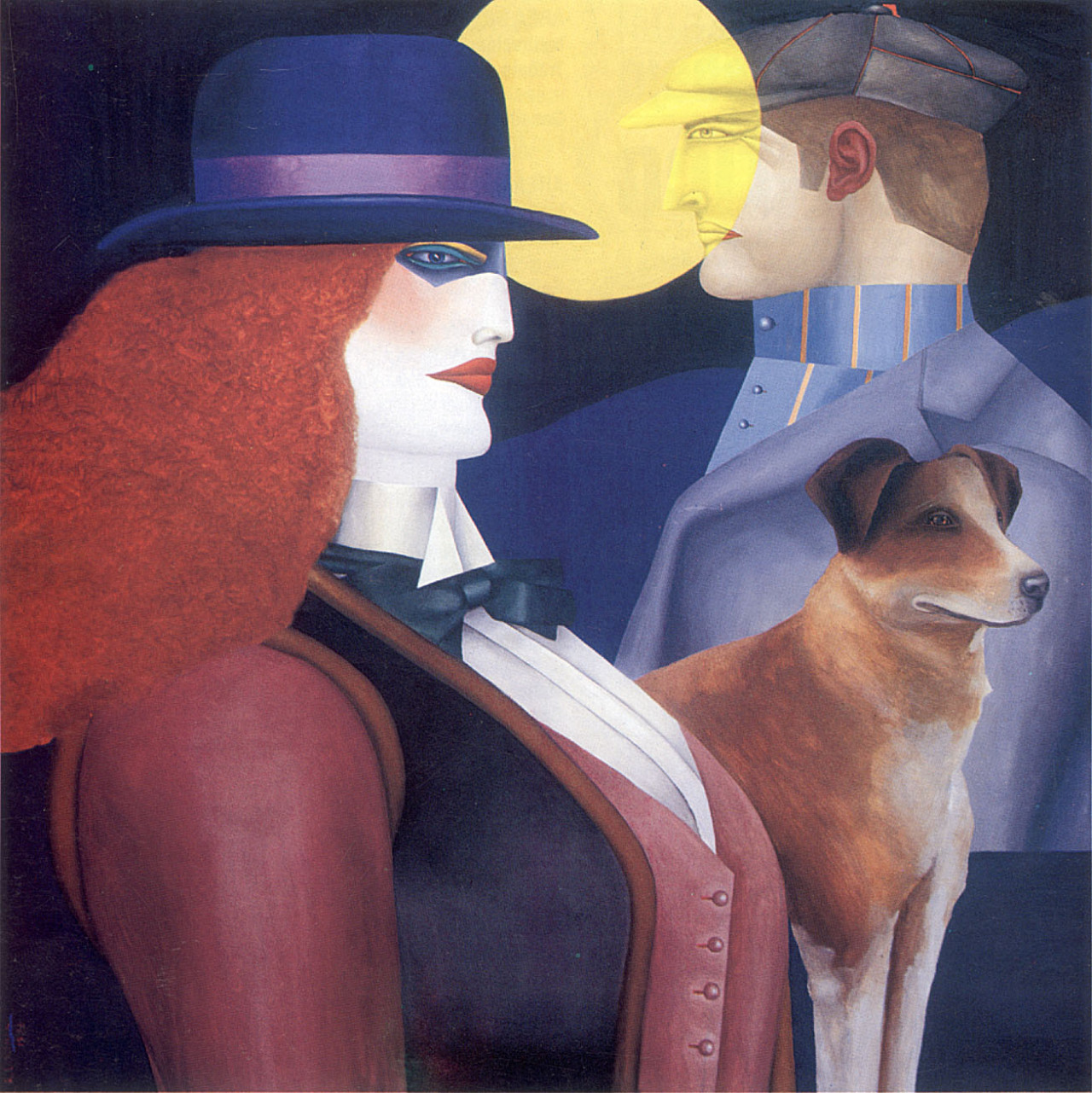 Richard Lindner (Hamburg 1901 - New York City 1978); Encounter, 1976; oil on canvas,