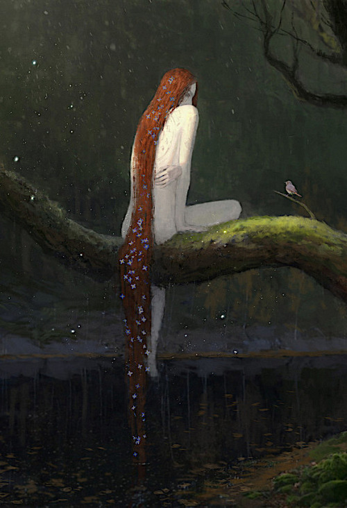 mermaidenmystic:  Evening by Russian artist