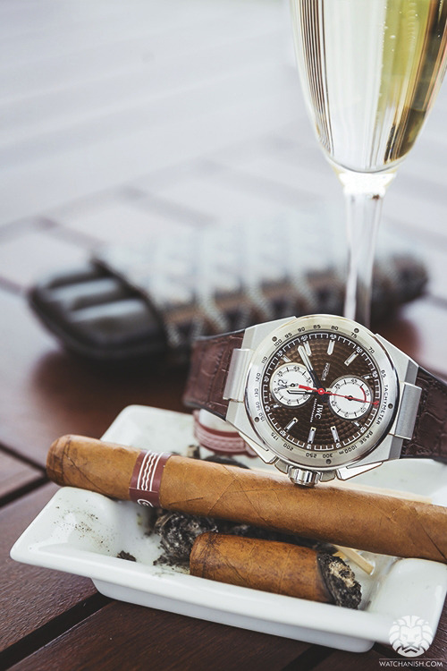 watchanish:   IWC Ingenieur Chrono during our visit at Car Fest UK.Read the full