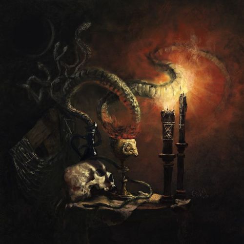 Khaos Diktator Design cover, &lsquo;Occult Still Life - Receiving The Wisdom&rsquo;, for 'Draugur - 