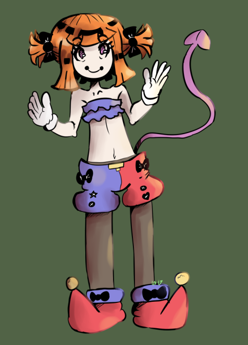 the clown that joined my party she dosnt talk but we figured out her name is lucy im just not sure w