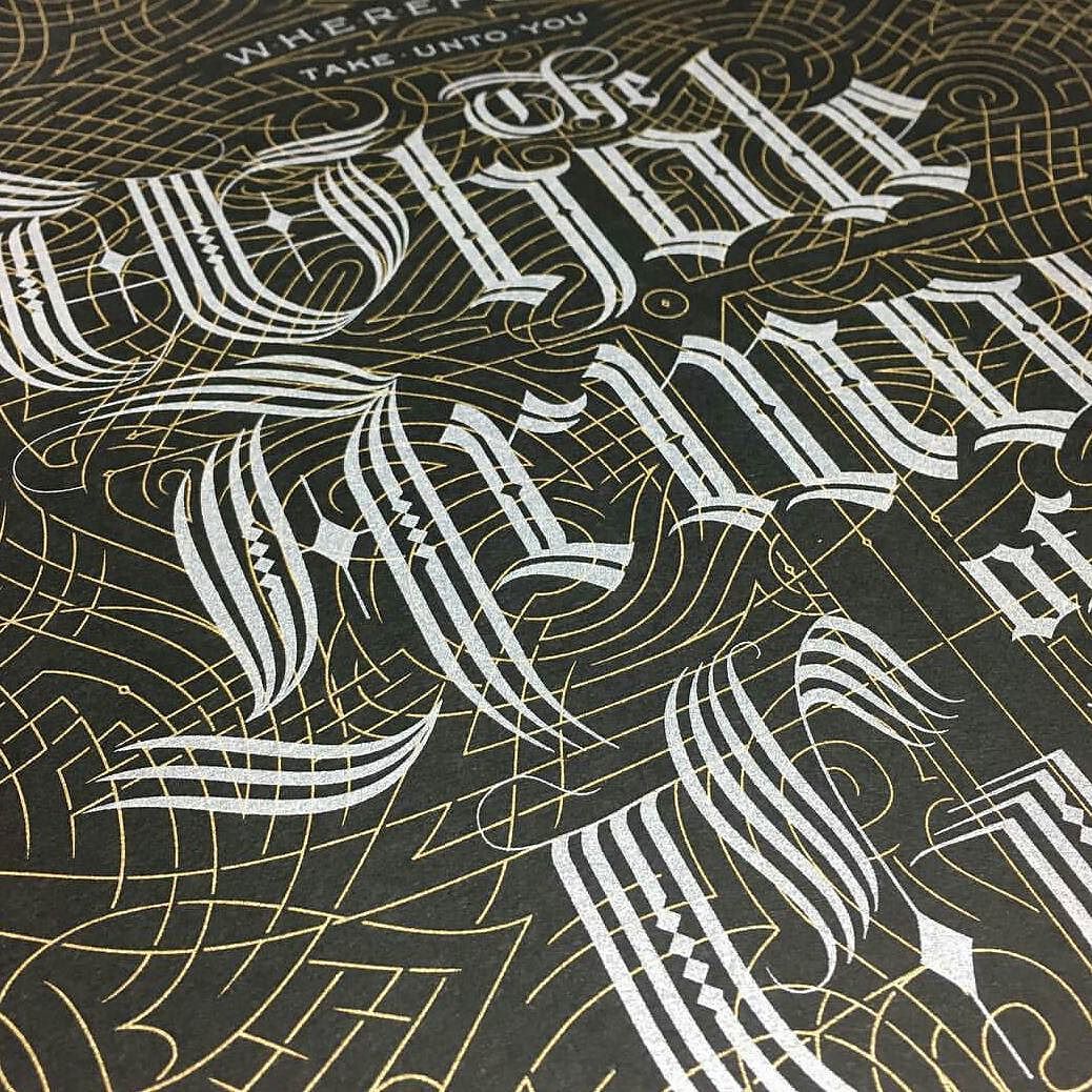 beautifultype:
“ Fabulous screen printing from @princeinkco for @kevincantrellstudio http://ift.tt/2cKqPp7
”