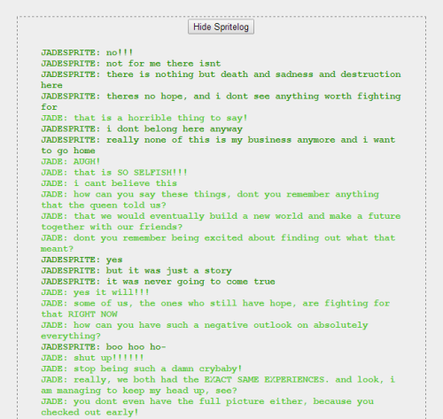 Jade and Jadesprite’s 11th convo.