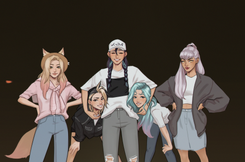 kda drawing inspired by loona!my twt