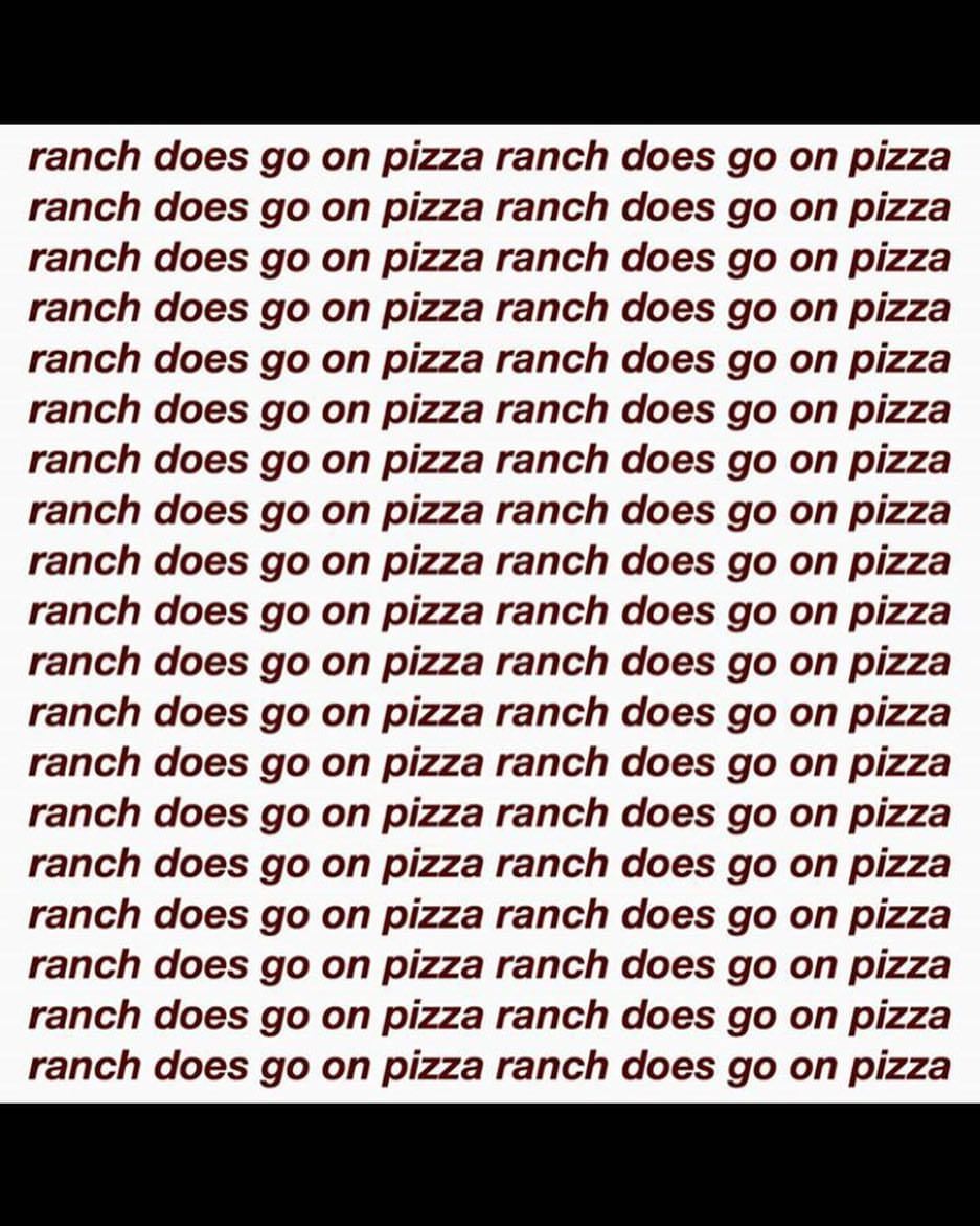 #ranchdoesgoonpizza #pizza #ranch