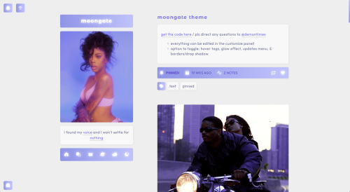 demontimes:MOONGATE | theme by sagestatic preview and code | static preview v.2 this is a revamp of 