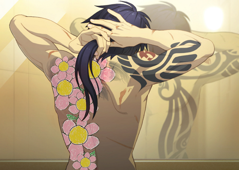 nyegi:  xxbatteri:  okay but at least ryuuhou was a good artist could you imagine if koujaku’s tattoos were just    