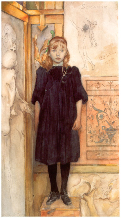 carl-larsson:Suzanne, 1894, Carl LarssonMedium: watercolor,paper