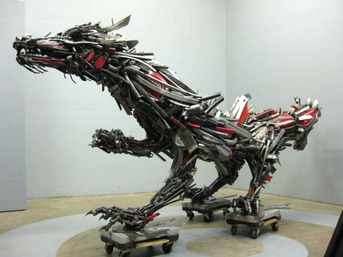 fer1972:  Metal Sculptures by Steel Pond Studios