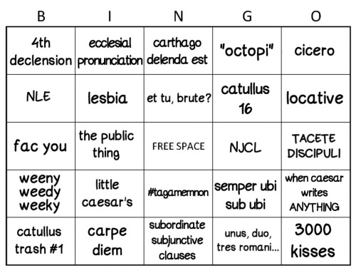 periegesisvoid: persianwars: latin student bingo… knock yourself out im going to knock myself