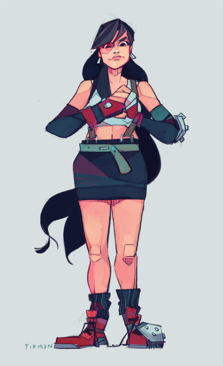 risingoflights: michaelfirman: Tifa badass!