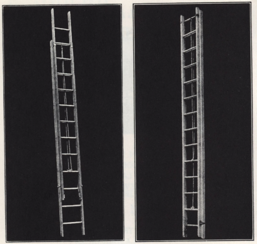 nemfrog: Extension ladders. Ladders and scaffolding. 1941. 