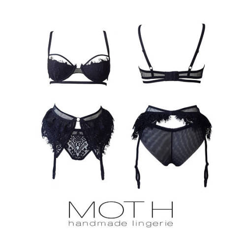 lovinghandmadelingerie:Moth Lingerie