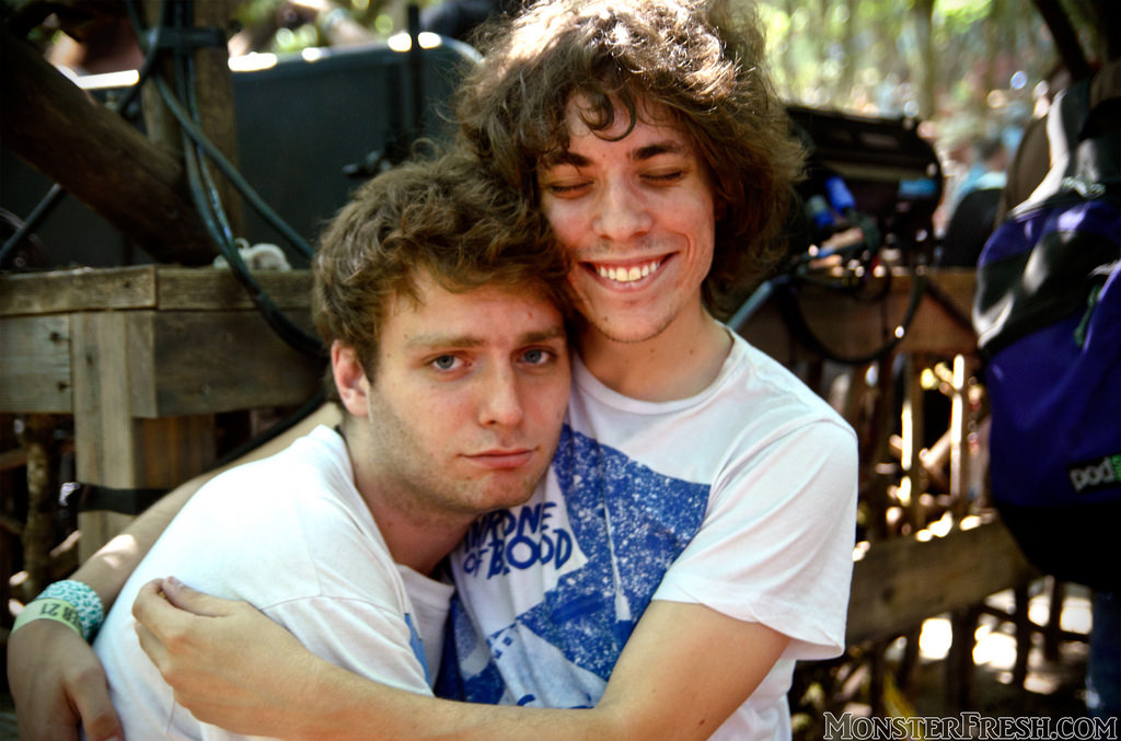 jeffersonstarshipmangum:Mac DeMarco and Jonathan Rado of Foxygen at Pickathon