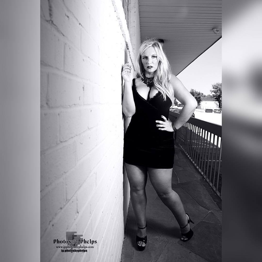 Our return shoot, Eliza @modelelizajayne  slayed in this curvy black dress. #phatbootycuties