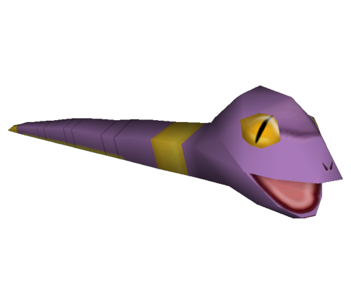 lowpolyanimals: Ekans from Pokémon Stadium