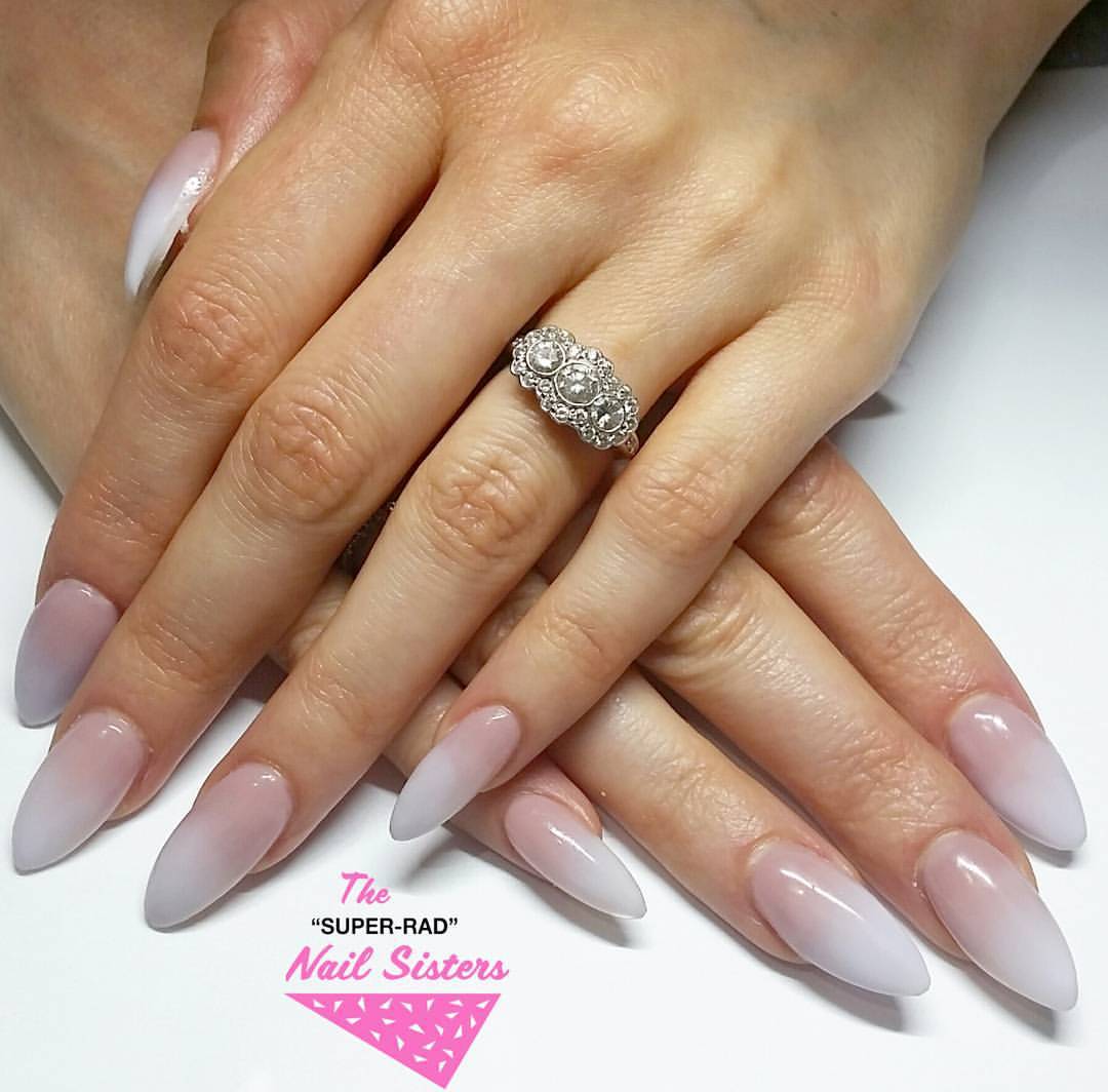 The Super Rad Nail Sisters Melbourne Nail Art French Ombre Baby Boomer Nails Done In Pink And