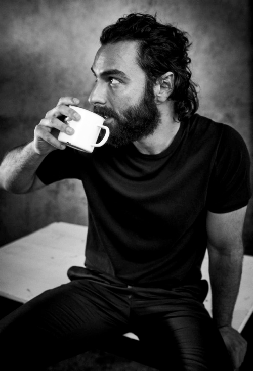 lesravageurs:Ravageurs drink coffee. | Aidan Turner by Tomo Brejc 