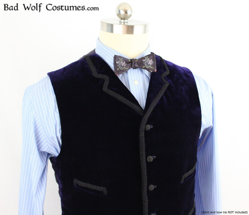 11th Doctor velvet waistcoat sewing pattern