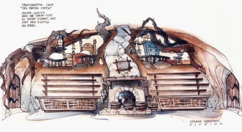 the-disney-elite:Imagineer Don Carson’s cartoony concept art for Walt Disney’s World&rsq