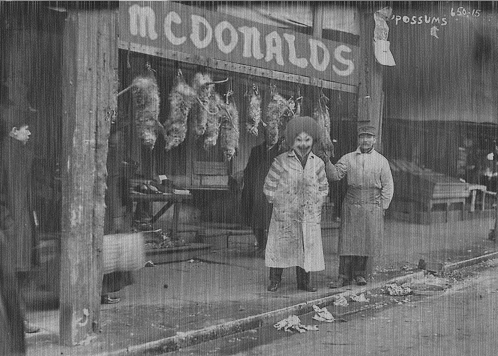 brazilbazar:—–Ronald McDonald hustling in the rain
