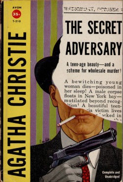 1957; The Secret Adversary by Agatha Christie. Cover art by Victor Kalin