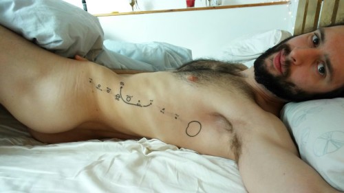 manbunofscience:  Waking up with trial ink…thoughts? adult photos