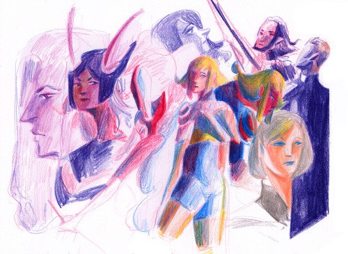 ff12 sketches while playing another game very half-heartedly