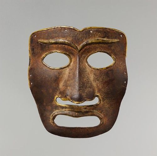 War MaskDate: 12th–14th centuryCulture: Mongolian or TibetanMedium: Iron, copper alloyDimensio