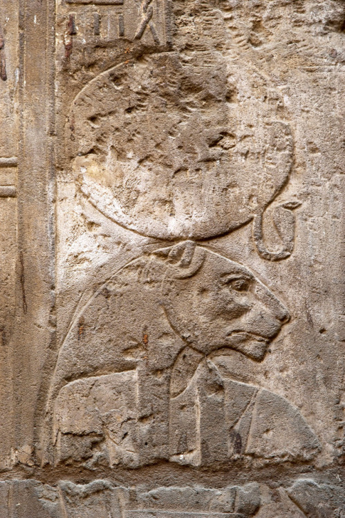 Relief of SekhmetThe warrior goddess Sekhmet (the powerful one), depicted as a woman with the head o