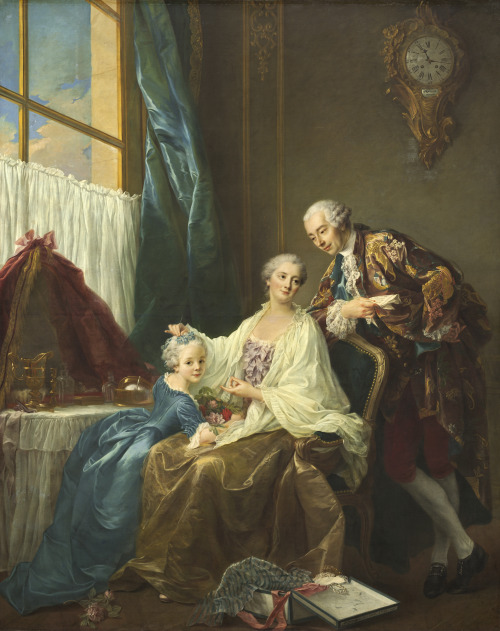 Family Portrait ~ François-Hubert Drouais (1756)