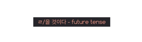 studykorean101: -ㄹ/을 것이다 - future tense When you want to express you’re going to do something, ㄹ/을 것