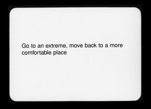 ratak-monodosico:Oblique Strategies - Brian Eno and Peter Schmidt