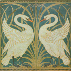 life7imitates7art:  Swan design for a dado, by Walter Crane. 