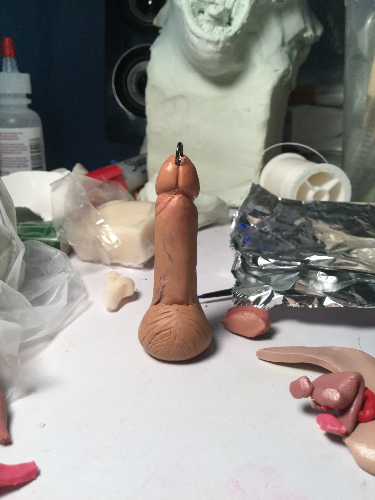 xxxfun-filledxxx:  Stretch pussy charms and custom erotic mini sculptures for sale