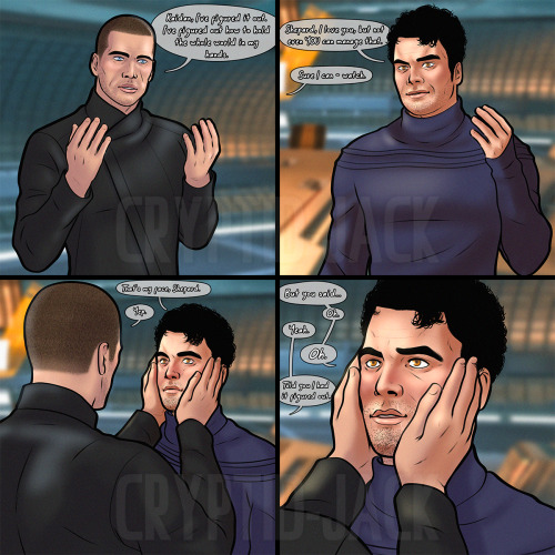 cryptid-jack: Kaidan’s a smart guy, but even he’s a little slow on the uptake sometimes, heh.(inspir