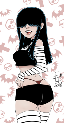 callmepo: Goth Girl Lucy Loud - all grown up and proud!  KO-FI / TWITTER  &lt; |D’‘‘‘‘‘