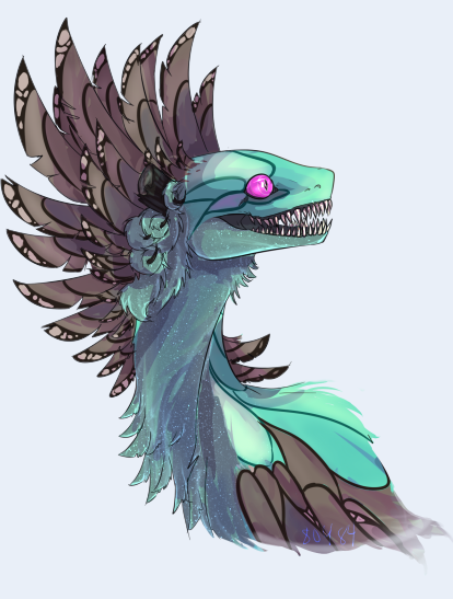 Okay so I don’t think there’s a way for me to keep this dragon anymore. Just bums me out.He has art,