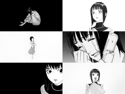 kanzakinao:   manga meme (1/6 female characters) ;   “i had always believed that trusting others was ‘good’ and doubting others was ‘bad’. but because of this, i never really got to know my friends. even though we were able to make conversation