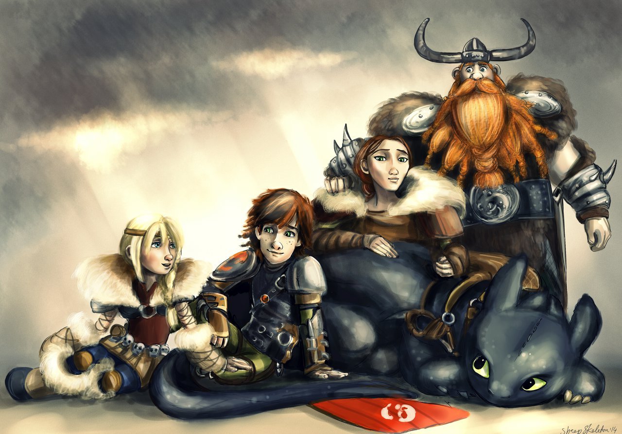 wlfgrrl:  family portrait by sheepSkeleton