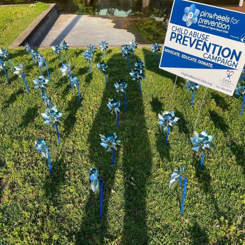 Day 117 of 365 - Pinwheels for Prevention - VirginiaBeachCASA.org  #pinwheelsforprevention #childabu